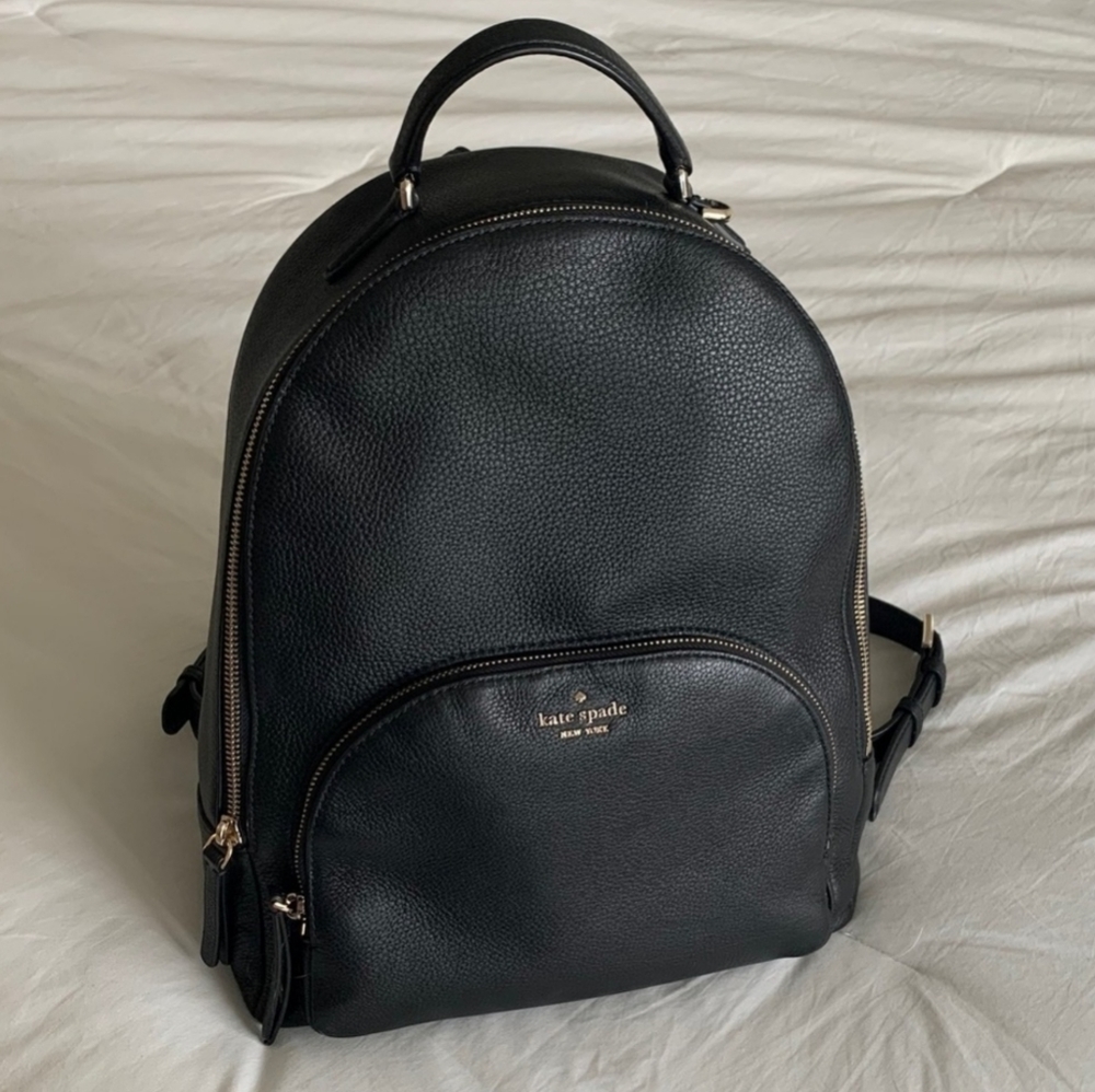 KATE SPADE: Jackson Large Leather Backpack - Picture 2 of 8